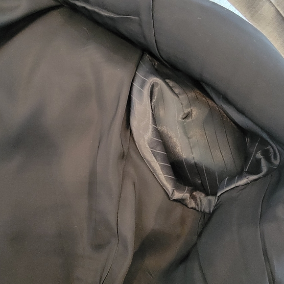 Jos A Bank Tailored Suit Mens Grey 100% Wool 42R 38W X 29.5L Double Vent Flat - Picture 8 of 14